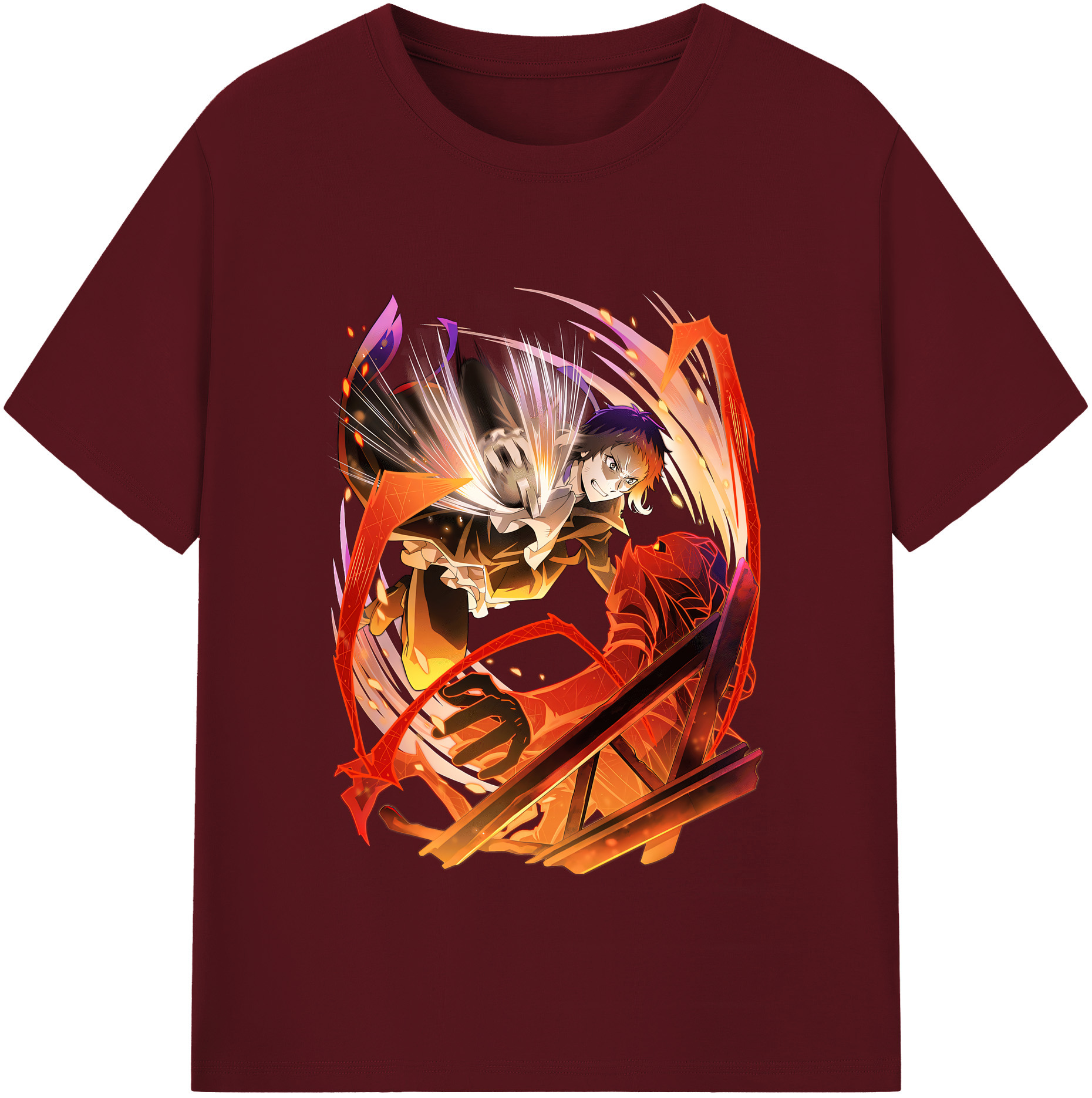 （画像用） 文豪ストレイドッグス Bungo Stray Dogs 綿100％半袖Tシャツ（フロントプリント）